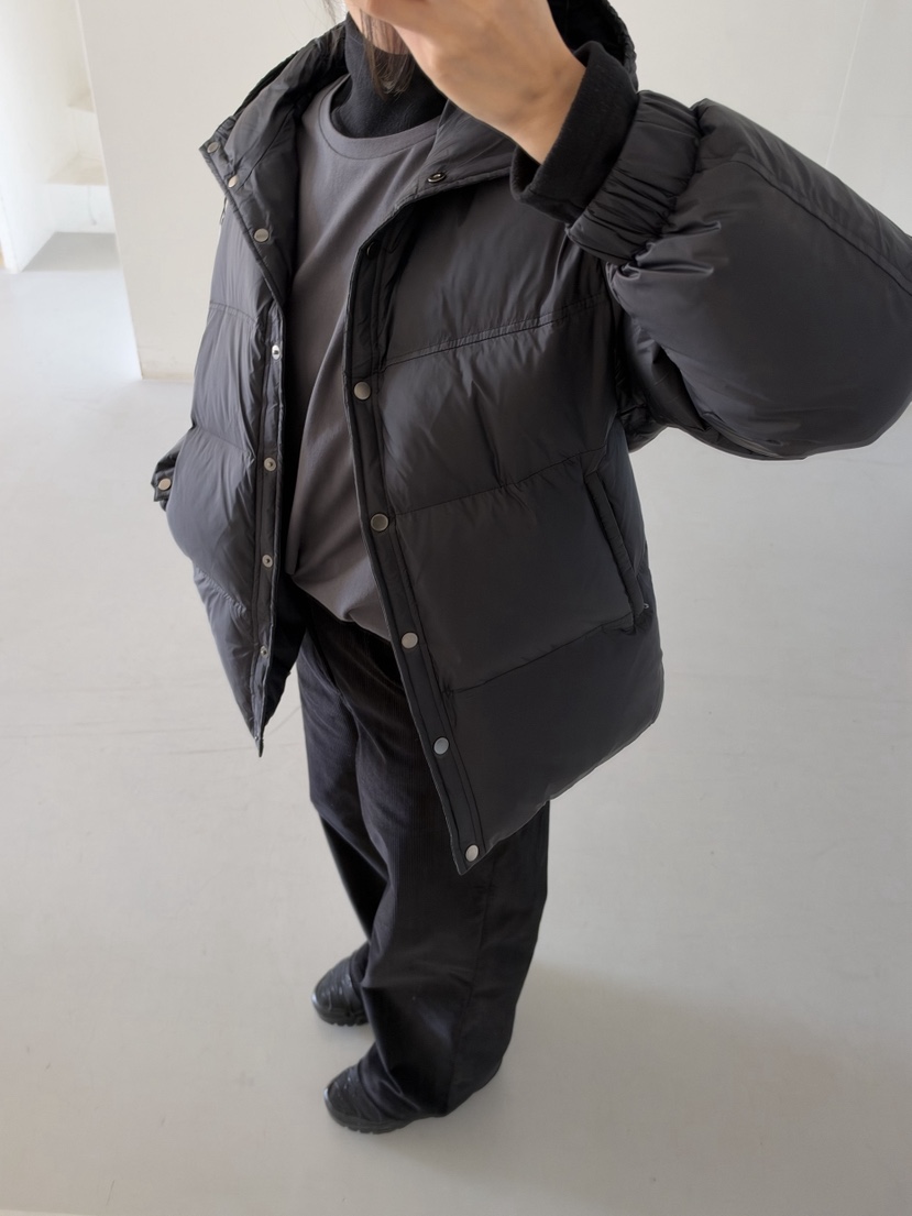 ELIA STUDIO韓國代購26秋冬短款連帽羽絨服短款羽絨服可調節羽ELIA STUDIO短款羽絨服