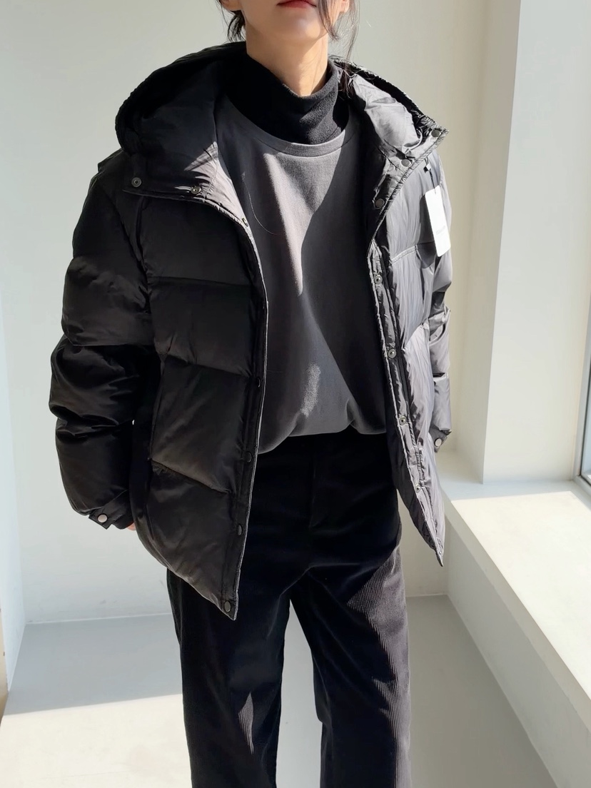 ELIA STUDIO韓國代購26秋冬短款連帽羽絨服短款羽絨服可調節羽ELIA STUDIO短款羽絨服