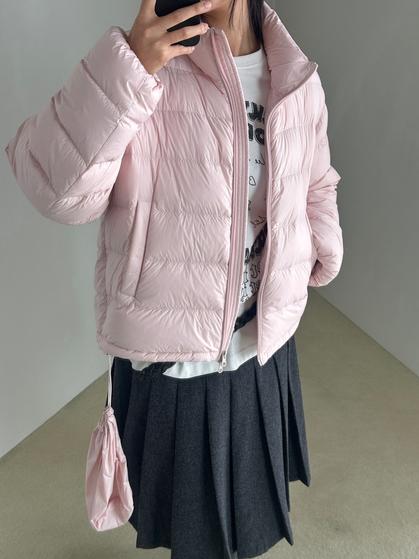 SOF東大門實拍26秋冬短款立領鵝絨羽絨服短款羽絨服羽絨服立領SOF短款羽絨服