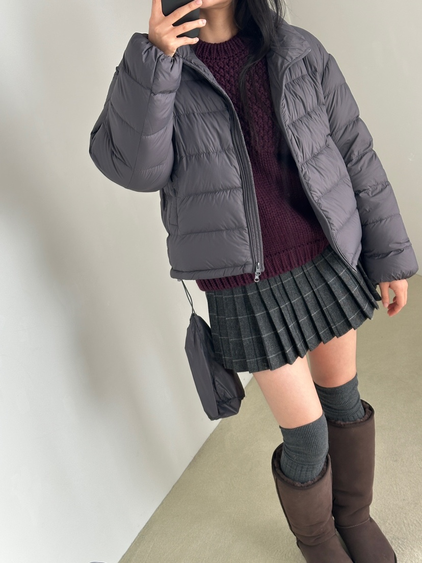 SOF東大門實拍26秋冬短款立領鵝絨羽絨服短款羽絨服羽絨服立領SOF短款羽絨服