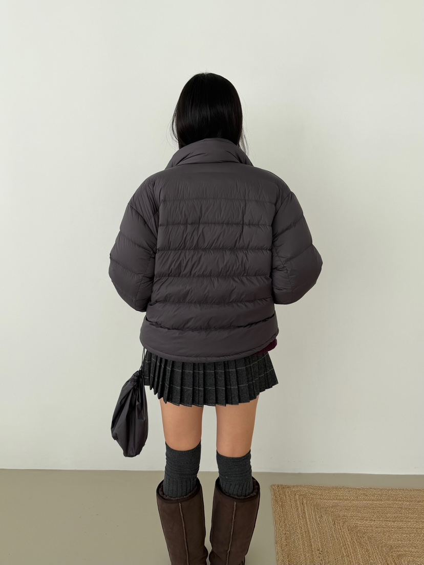 SOF東大門實拍26秋冬短款立領鵝絨羽絨服短款羽絨服羽絨服立領SOF短款羽絨服