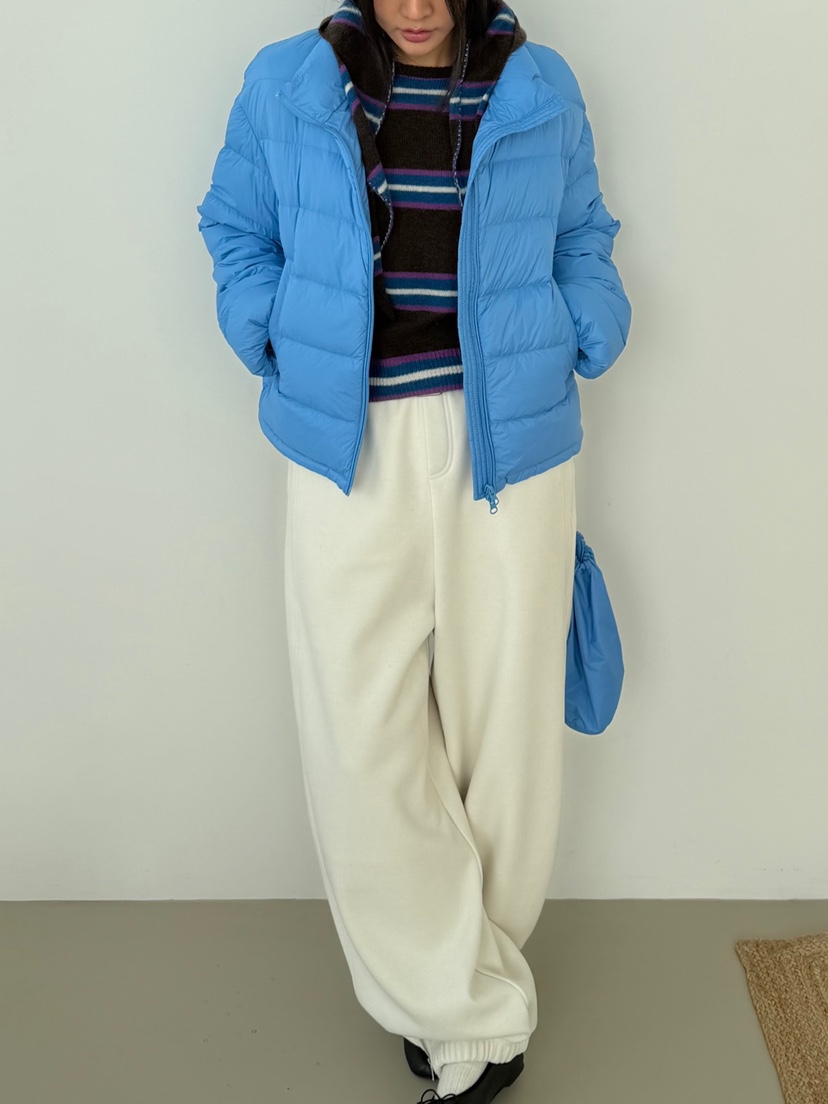SOF東大門實拍26秋冬短款立領鵝絨羽絨服短款羽絨服羽絨服立領SOF短款羽絨服圖色3