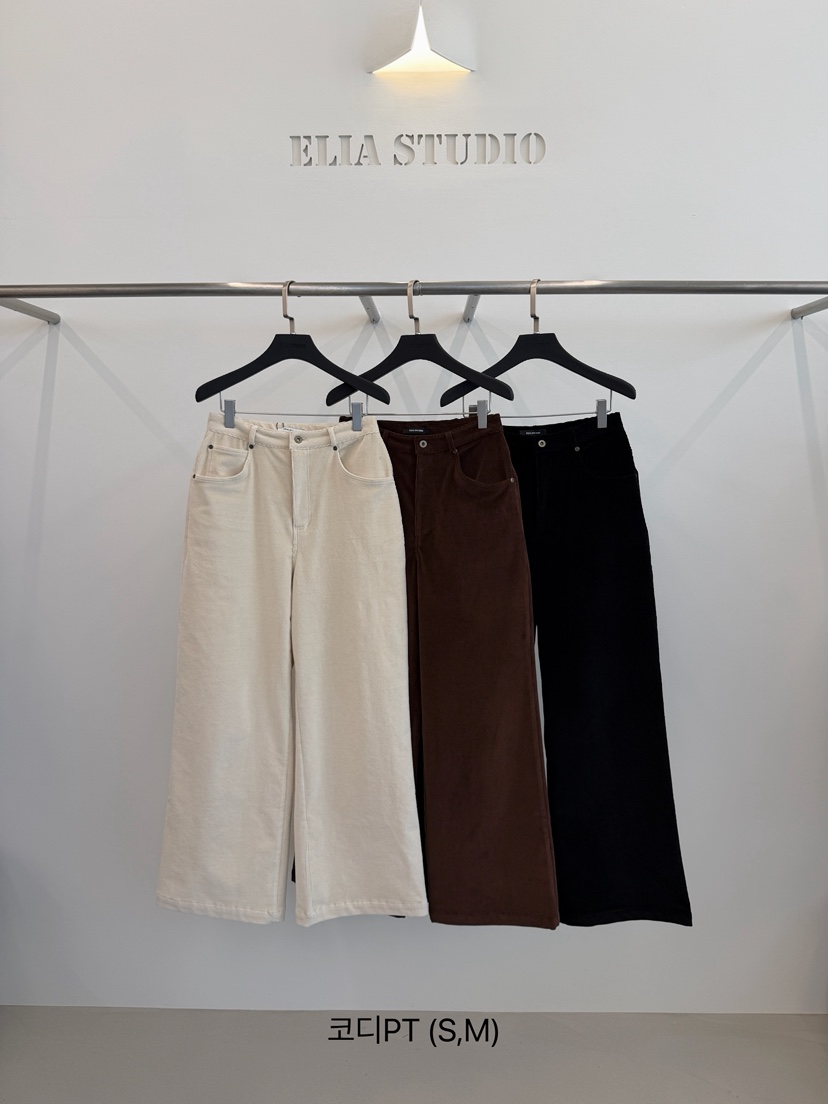 ELIA STUDIO東大門代購26秋冬高腰直筒休閑褲直筒褲口袋高腰ELIA STUDIO休閑褲