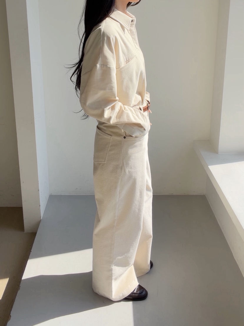 ELIA STUDIO東大門代購26秋冬高腰直筒休閑褲直筒褲口袋高腰ELIA STUDIO休閑褲