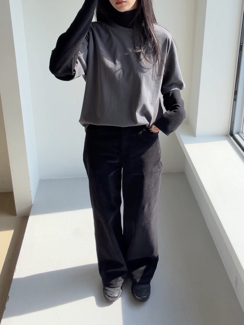 ELIA STUDIO東大門代購26秋冬高腰直筒休閑褲直筒褲口袋高腰ELIA STUDIO休閑褲