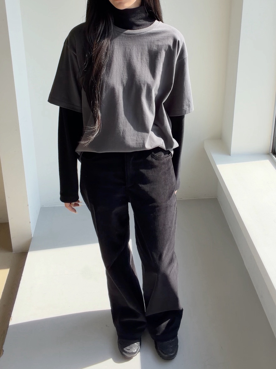 ELIA STUDIO東大門代購26秋冬高腰直筒休閑褲直筒褲口袋高腰ELIA STUDIO休閑褲