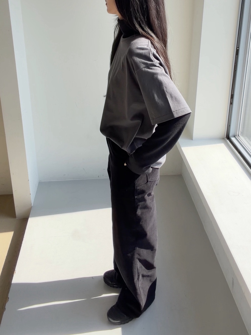 ELIA STUDIO東大門代購26秋冬高腰直筒休閑褲直筒褲口袋高腰ELIA STUDIO休閑褲