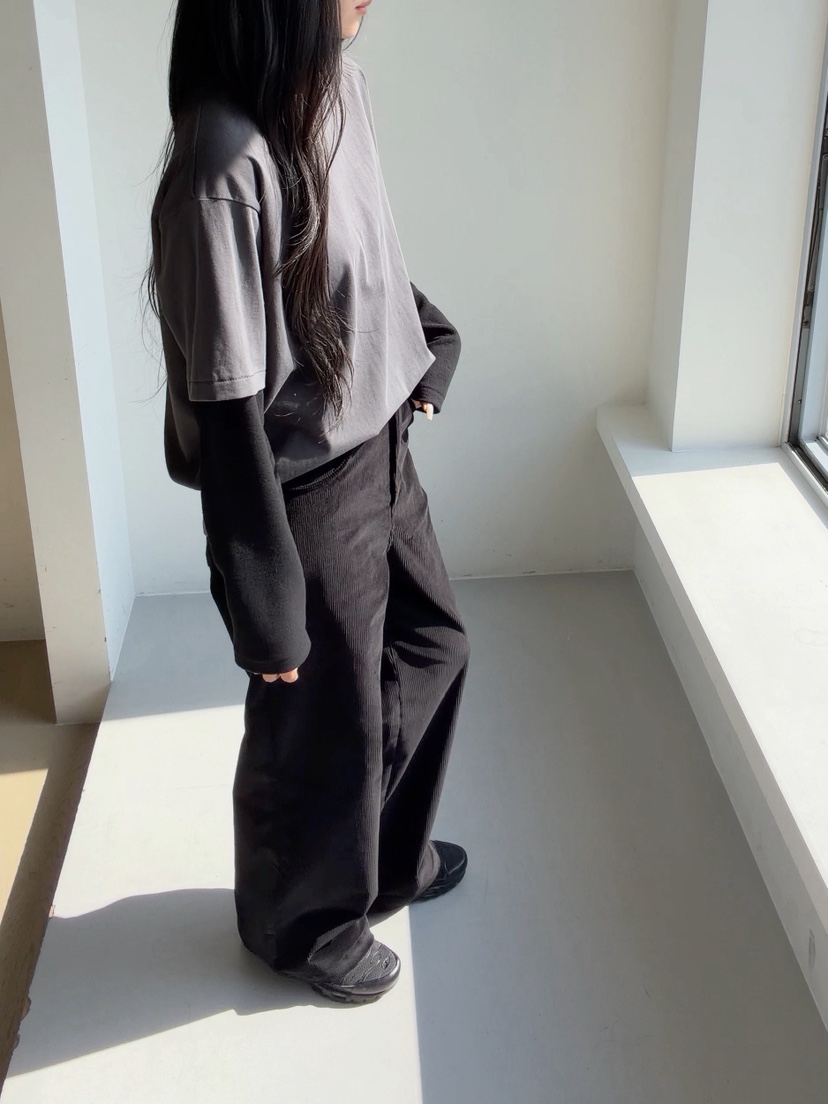 ELIA STUDIO東大門代購26秋冬高腰直筒休閑褲直筒褲口袋高腰ELIA STUDIO休閑褲