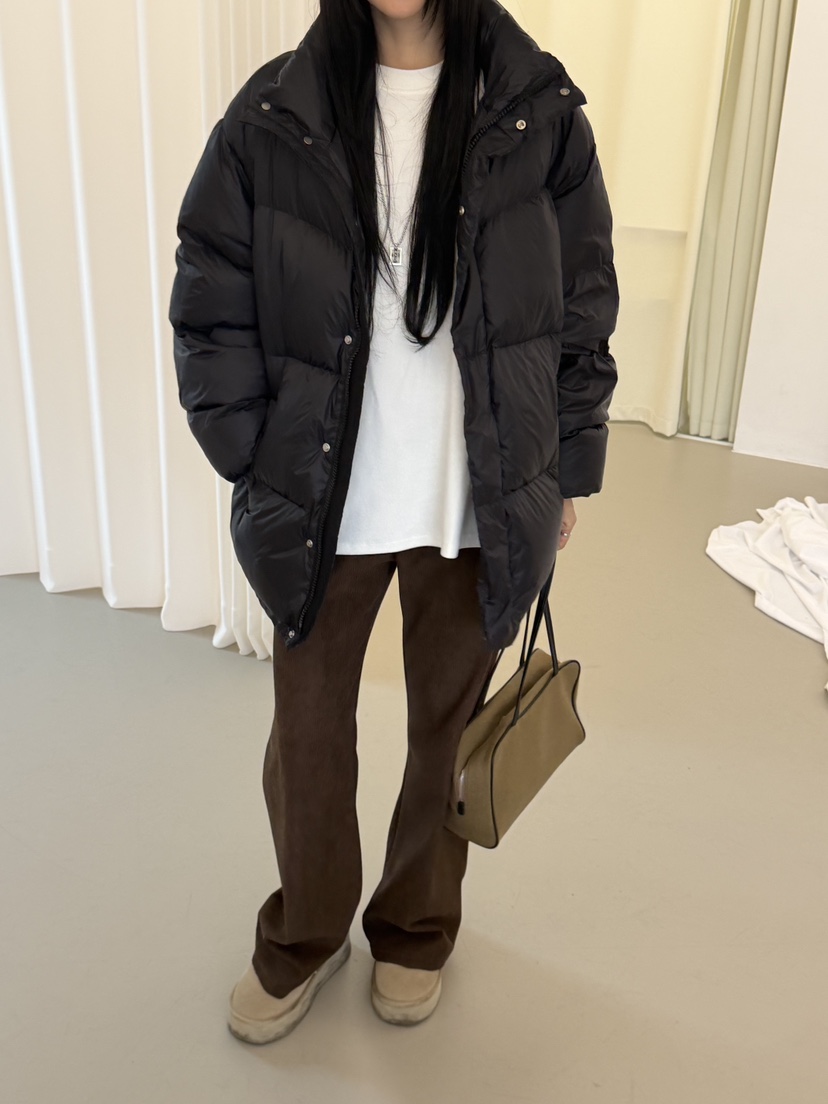 RIVER RAIN東大門直郵26秋冬麂皮絨松緊腰闊腿褲休閑褲羅紋RIVER RAIN休閑褲