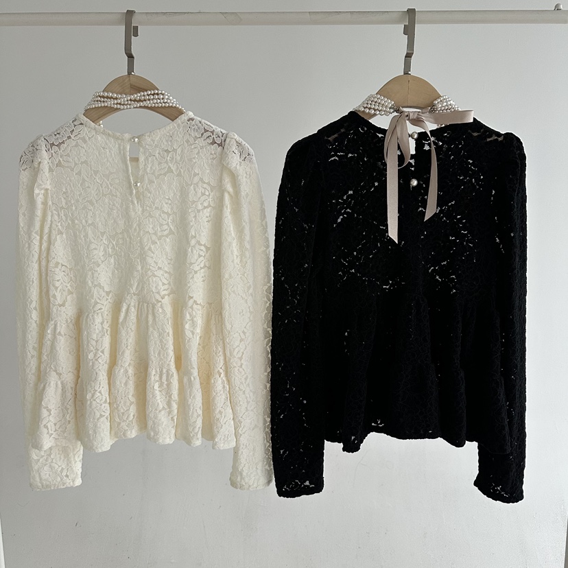 JENNY 1976東大門代購26秋冬蕾絲布萊爾上衣襯衫蕾絲衫不含配JENNY 1976襯衫/蕾絲衫