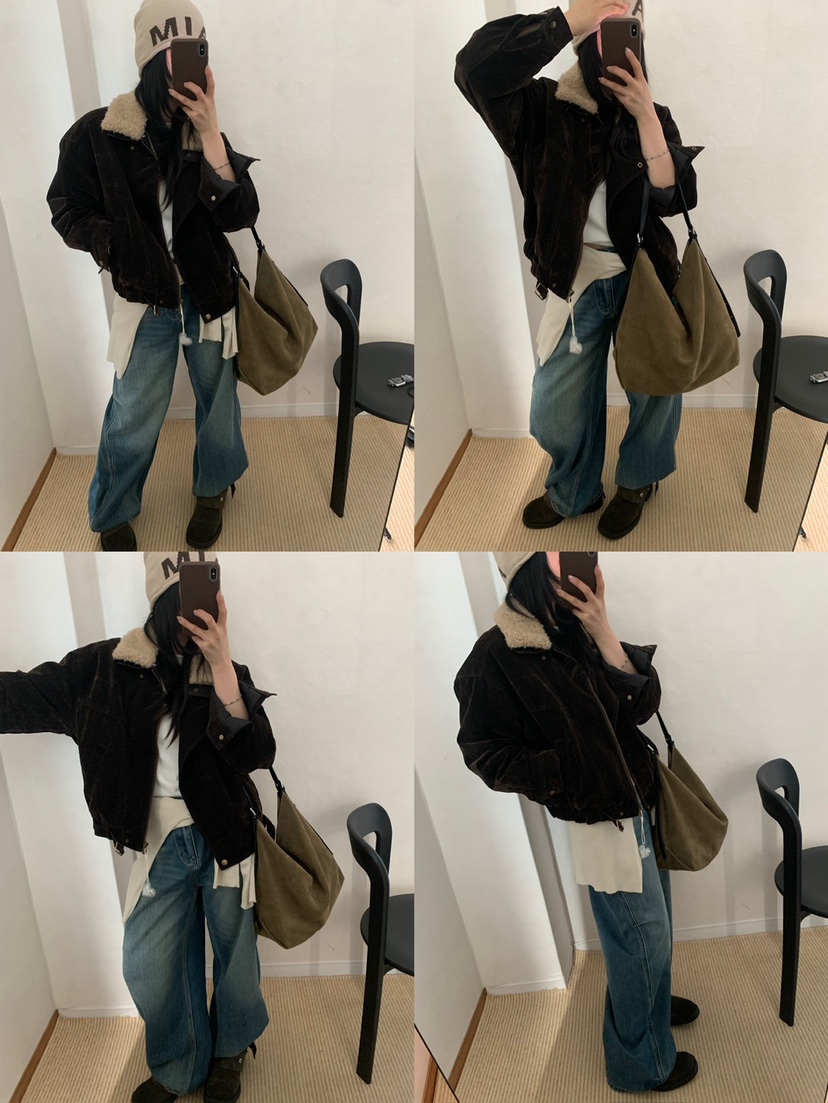 TEWNTY FOUR SEVEN24-7韓國代購26秋冬毛領短款夾克羽絨服毛絨TEWNTY FOUR SEVEN24-7夾克