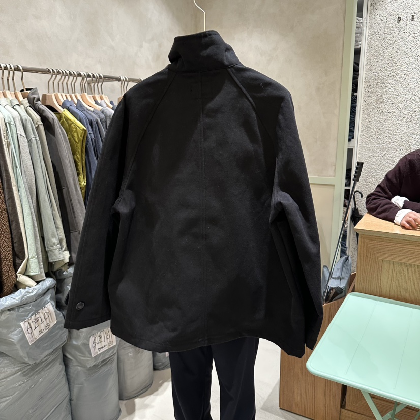 DELI JENNY東大門直郵26秋冬撞色翻領通勤夾克插肩袖單排扣口DELI JENNY夾克