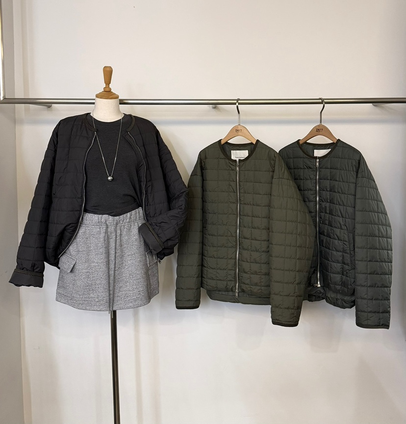 TEWNTY FOUR SEVEN24-7韓國直郵26秋冬圓領衍縫棉服短款棉服羽TEWNTY FOUR SEVEN24-7短款棉服