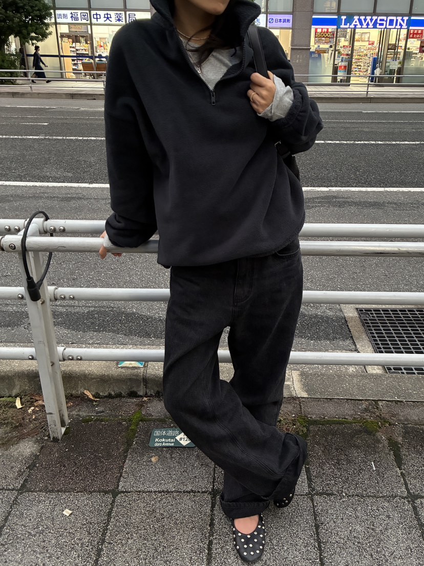 ROMANTICIZE東大門直郵26秋冬半拉鏈搖粒絨衛衣半拉鏈羊羔絨立ROMANTICIZE衛衣