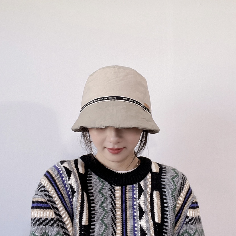 LOVELY HAT東大門直郵26秋冬拼色織帶裝飾漁夫帽帽子LOVELY HAT帽子