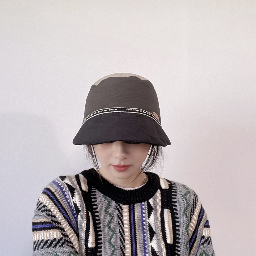 LOVELY HAT東大門直郵26秋冬拼色織帶裝飾漁夫帽帽子LOVELY HAT帽子