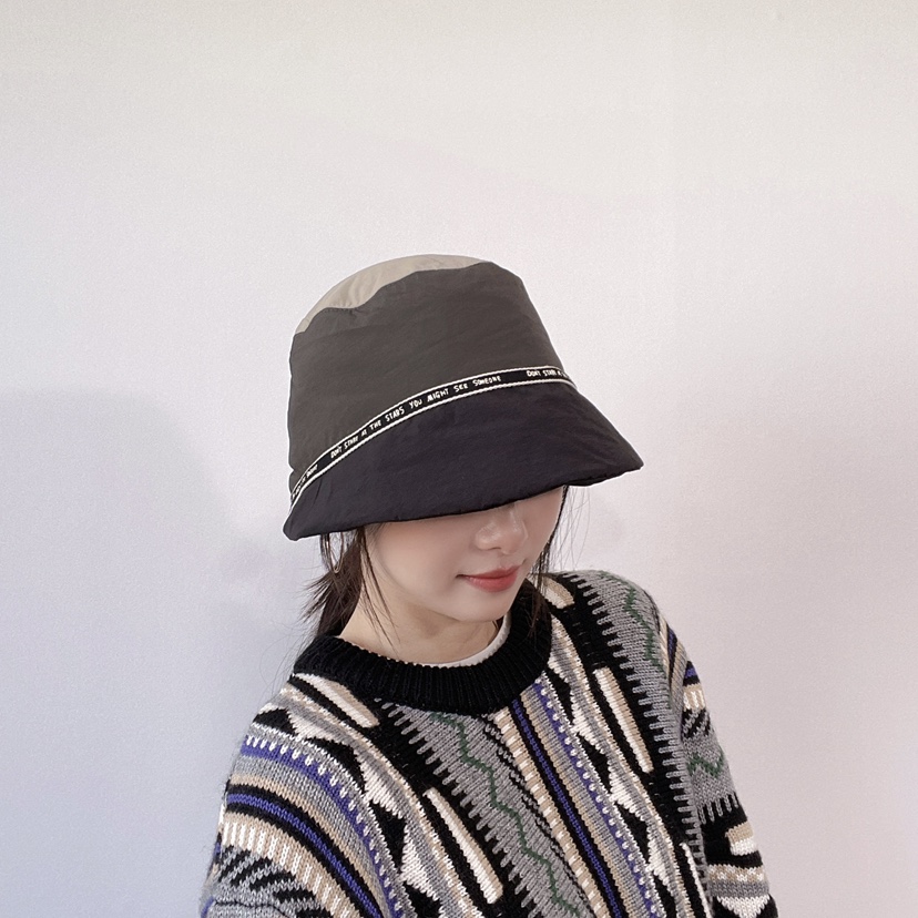 LOVELY HAT東大門直郵26秋冬拼色織帶裝飾漁夫帽帽子LOVELY HAT帽子