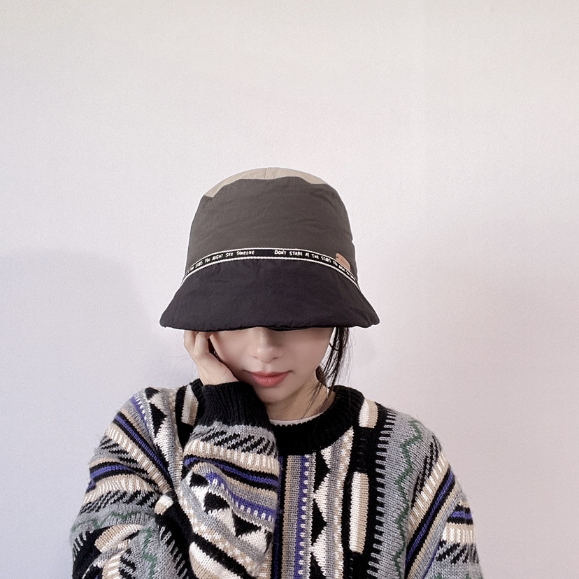 LOVELY HAT東大門直郵26秋冬拼色織帶裝飾漁夫帽帽子LOVELY HAT帽子