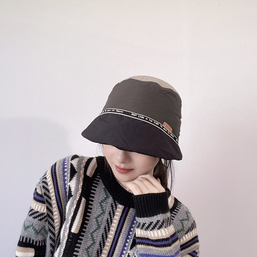 LOVELY HAT東大門直郵26秋冬拼色織帶裝飾漁夫帽帽子LOVELY HAT帽子