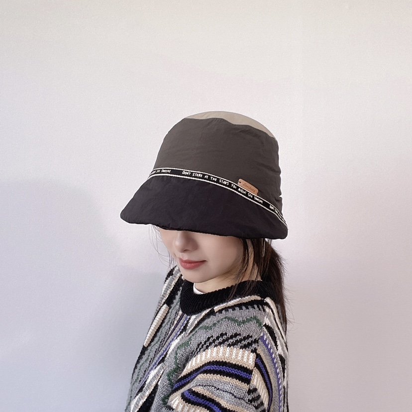 LOVELY HAT東大門直郵26秋冬拼色織帶裝飾漁夫帽帽子LOVELY HAT帽子