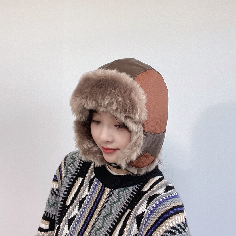 LOVELY HAT韓國代購26秋冬毛絨護耳保暖帽帽子燈芯絨毛絨LOVELY HAT帽子