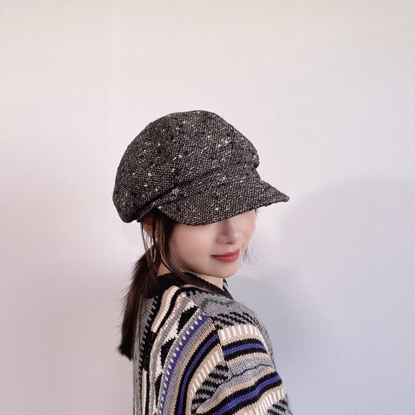 LOVELY HAT東大門代購26秋冬復古雜色鴨嘴帽帽子LOVELY HAT帽子