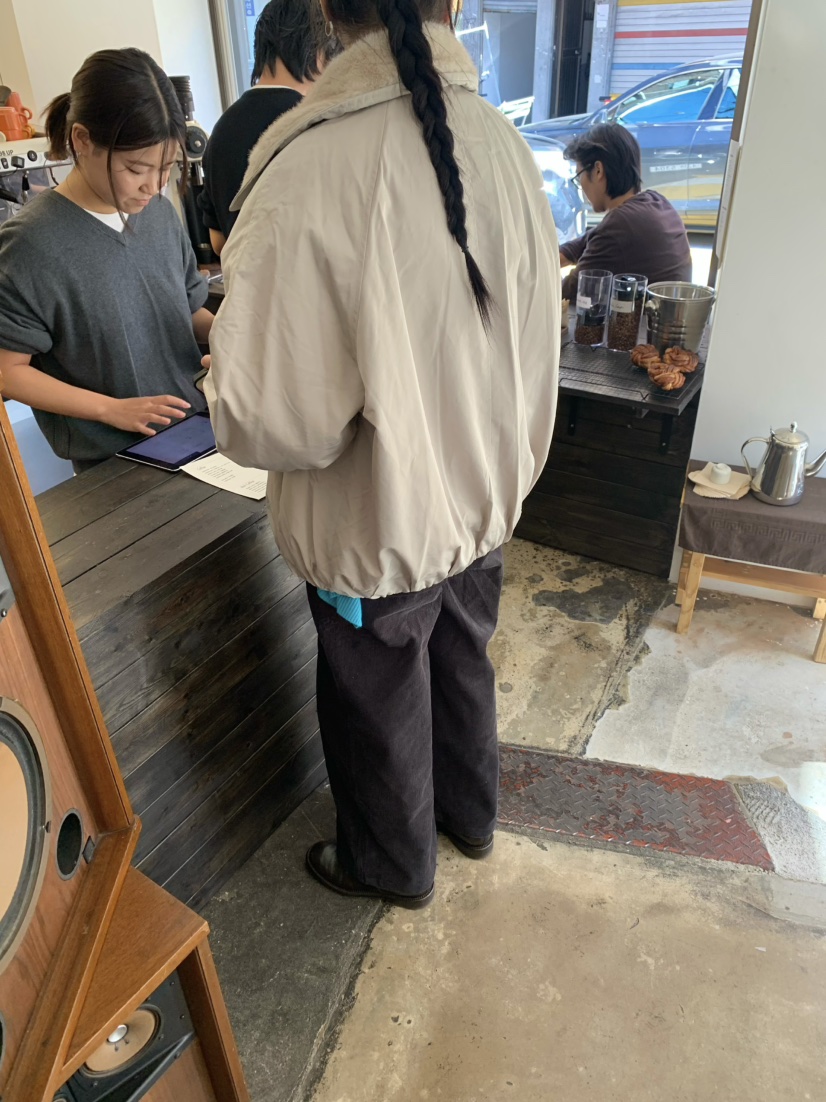 OUPPT韓國代購26秋冬毛領兩面穿寬松夾克兩面穿毛絨落肩翻領寬OUPPT夾克