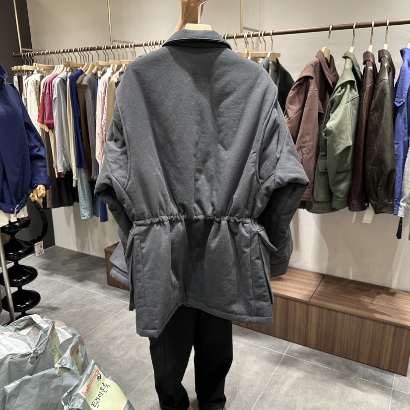 BABYTOUCH東大門直郵26秋冬工裝抽繩收腰棉服短款棉服口袋工裝BABYTOUCH短款棉服