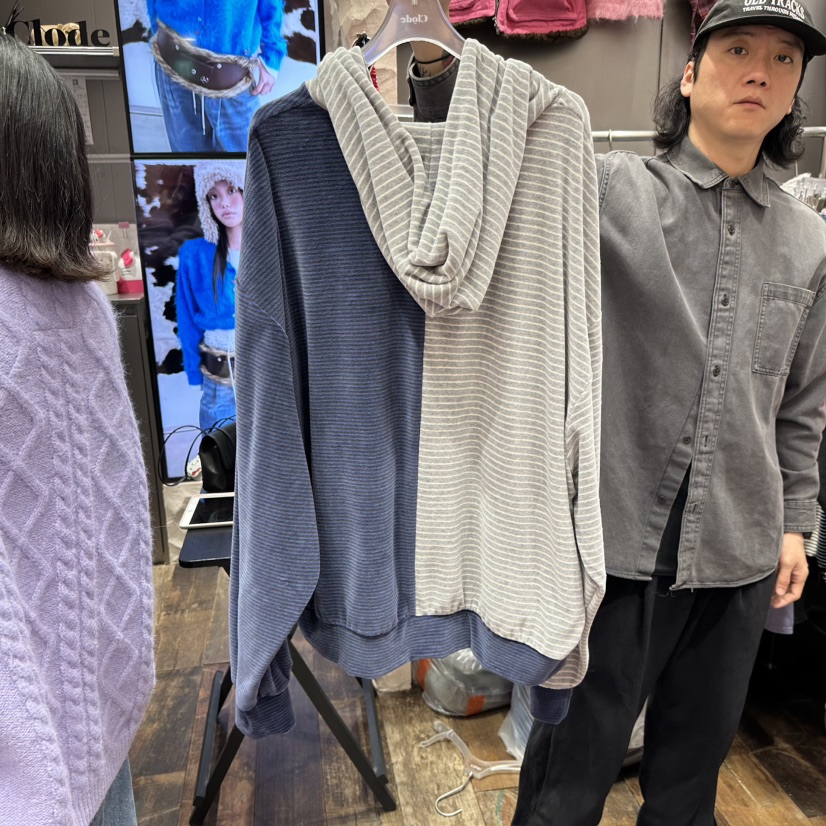 CLODE東大門直郵26秋冬拼接玫瑰連帽衛衣拉鏈連帽衫拉鏈開合口CLODE衛衣
