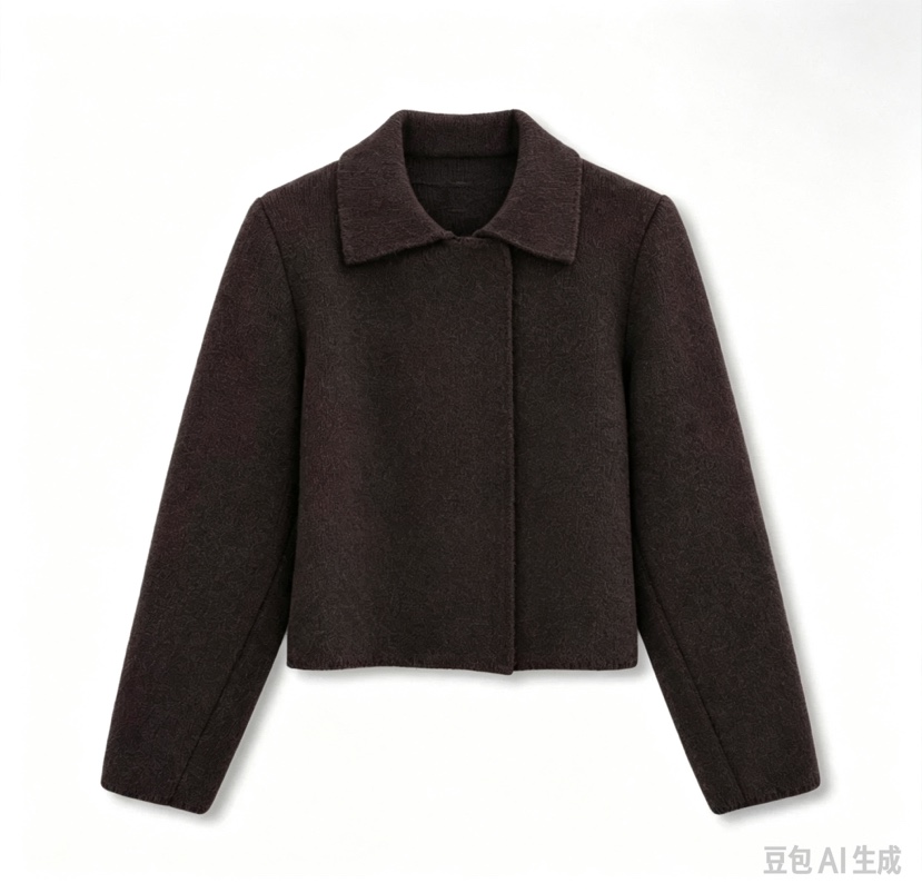 A.b/AUTUMN BEIGE東大門直郵26秋冬短款翻領大衣短款大衣短款A.b/AUTUMN BEIGE短款大衣圖色1