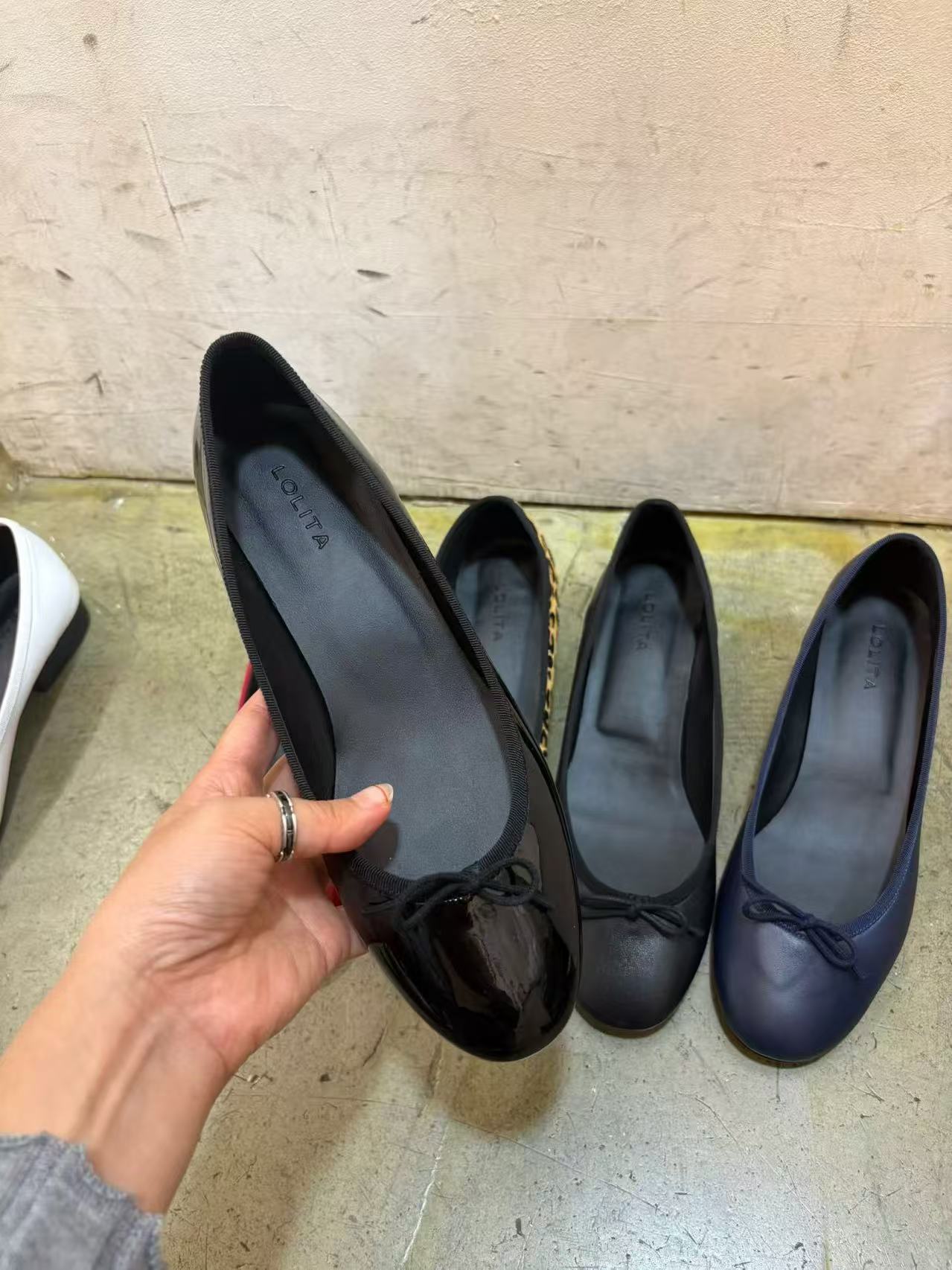 LOLITA韓國代購26秋冬粗跟蝴蝶結皮鞋瓢鞋蝴蝶結裝飾豹紋售罄LOLITA皮鞋/瓢鞋圖色5