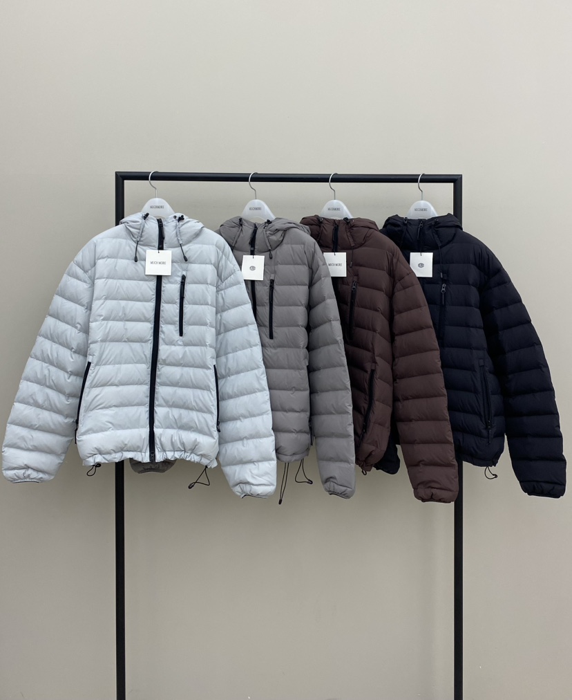 MUCH MORE/JACKPOT東大門代購26秋冬短款連帽絎縫羽絨服短款羽MUCH MORE/JACKPOT短款羽絨服