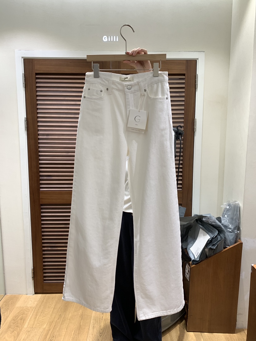 GILLI東大門實拍26秋冬高腰直筒休閑褲 日常百搭直筒褲口袋高GILLI休閑褲圖色2
