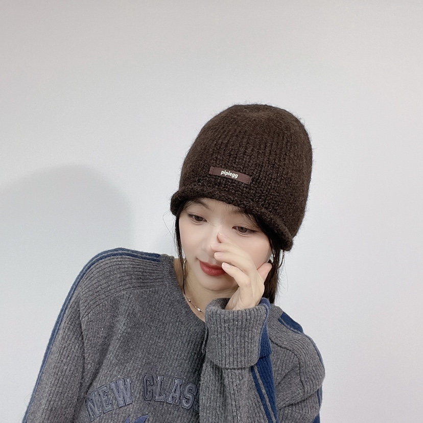 LOVELY HAT東大門直郵26秋冬卷邊針織帽 日常休閑保暖帽子LOVELY HAT帽子