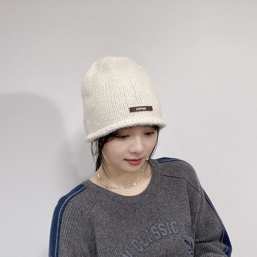 LOVELY HAT東大門直郵26秋冬卷邊針織帽 日常休閑保暖帽子LOVELY HAT帽子圖色2