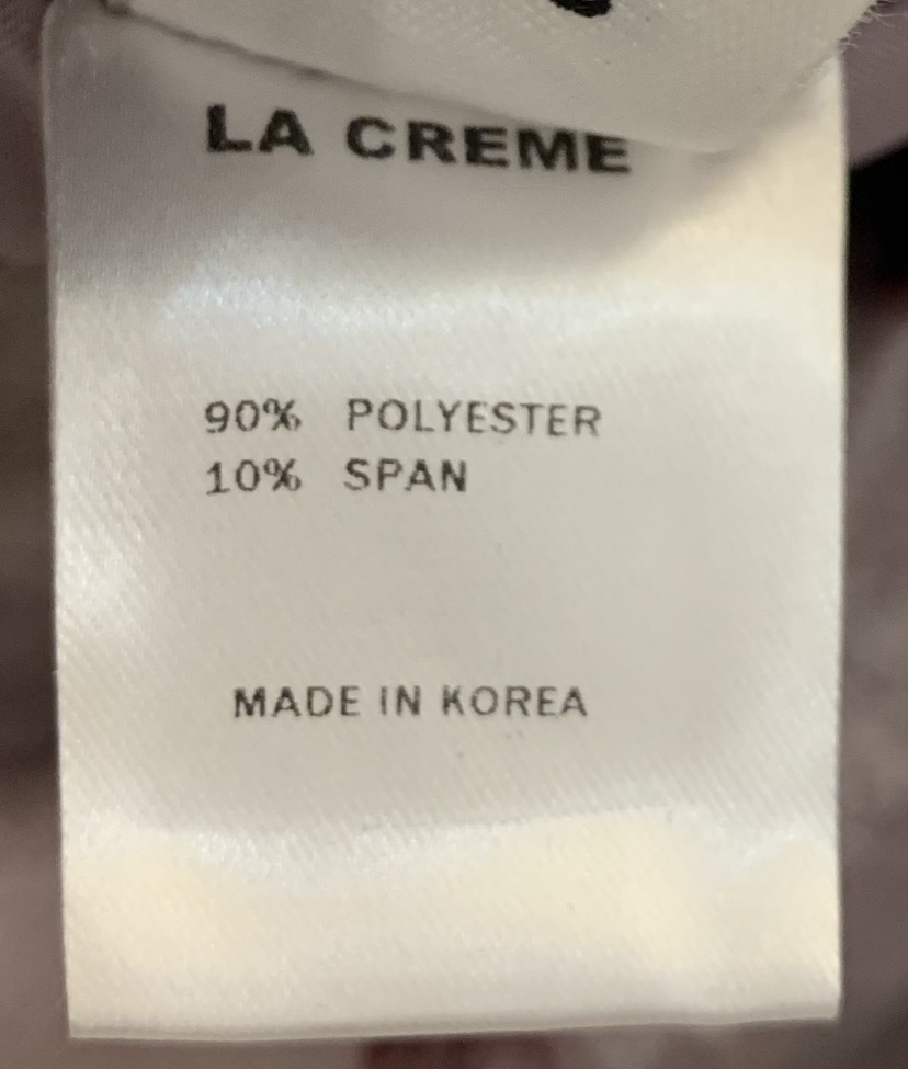 LA CREME韓國直郵26秋冬絲絨花中長裙半身裙中短裙拼接蕾絲花LA CREME半身裙/中短裙