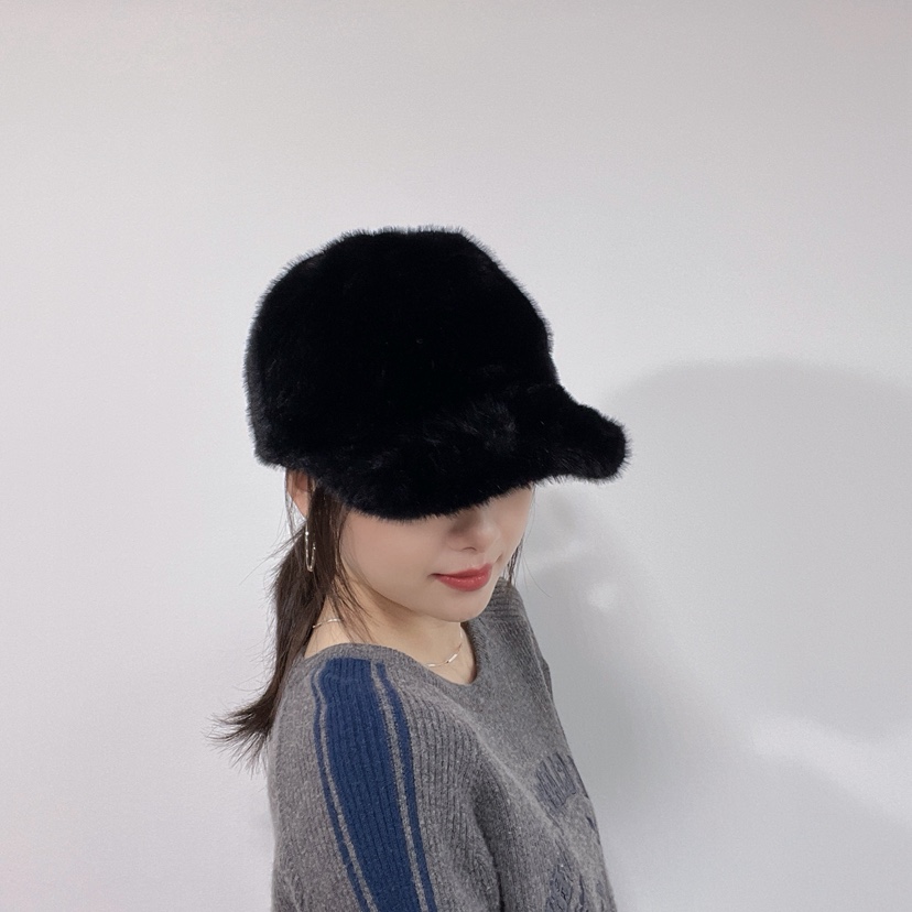 LOVELY HAT韓國直郵26秋冬毛絨鴨嘴帽 秋冬保暖帽帽子毛絨LOVELY HAT帽子