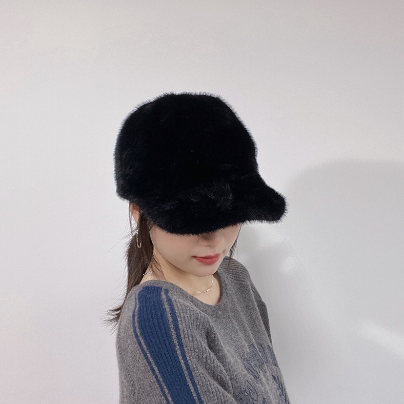 LOVELY HAT韓國直郵26秋冬毛絨鴨嘴帽 秋冬保暖帽帽子毛絨LOVELY HAT帽子