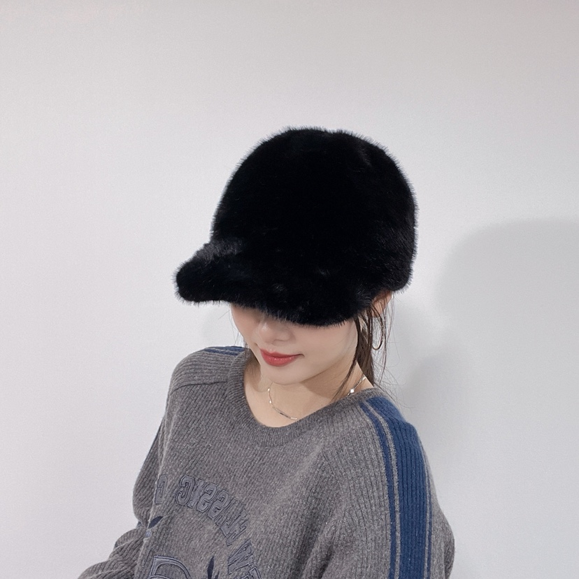 LOVELY HAT韓國直郵26秋冬毛絨鴨嘴帽 秋冬保暖帽帽子毛絨LOVELY HAT帽子圖色2