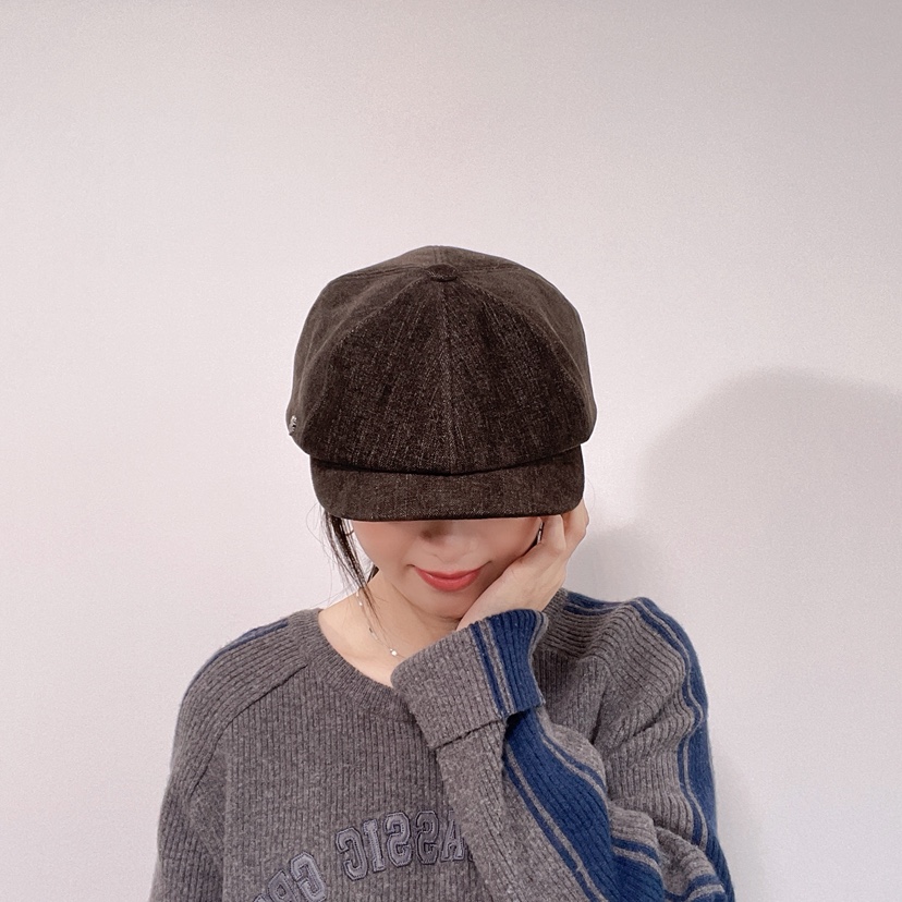 LOVELY HAT東大門代購26秋冬復古燈芯絨八角帽帽子LOVELY HAT帽子