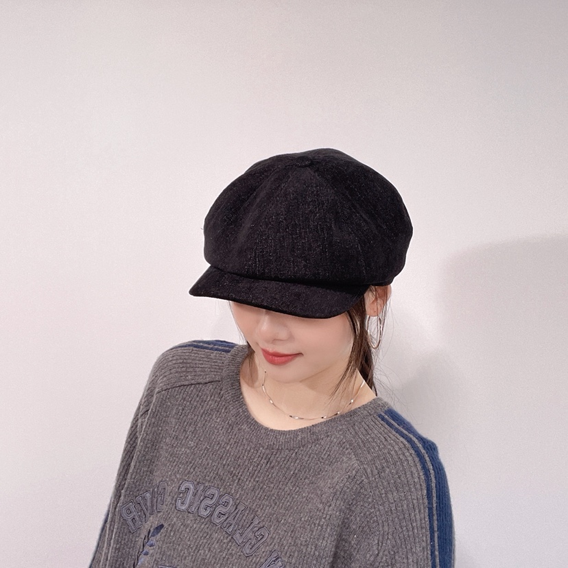 LOVELY HAT東大門代購26秋冬復古燈芯絨八角帽帽子LOVELY HAT帽子