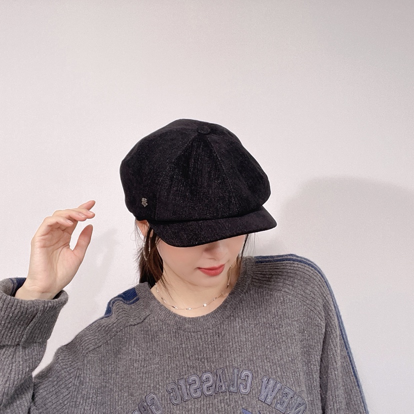 LOVELY HAT東大門代購26秋冬復古燈芯絨八角帽帽子LOVELY HAT帽子