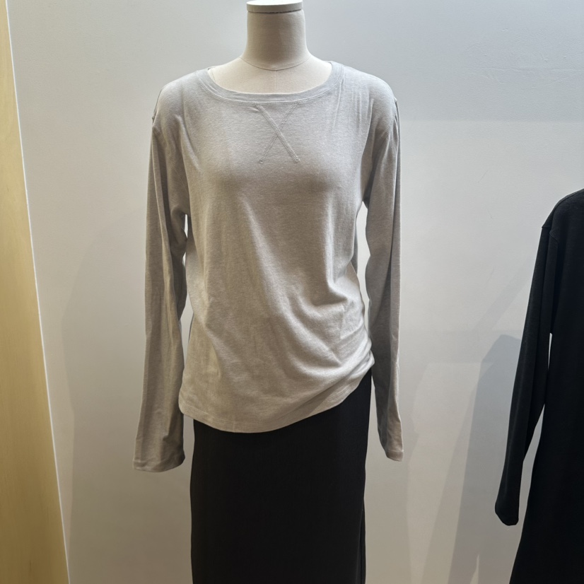 ARTISANAL東大門直郵26秋冬寬松圓領長袖T恤拉絨圓領寬松ARTISANAL長袖T恤圖色3灰色