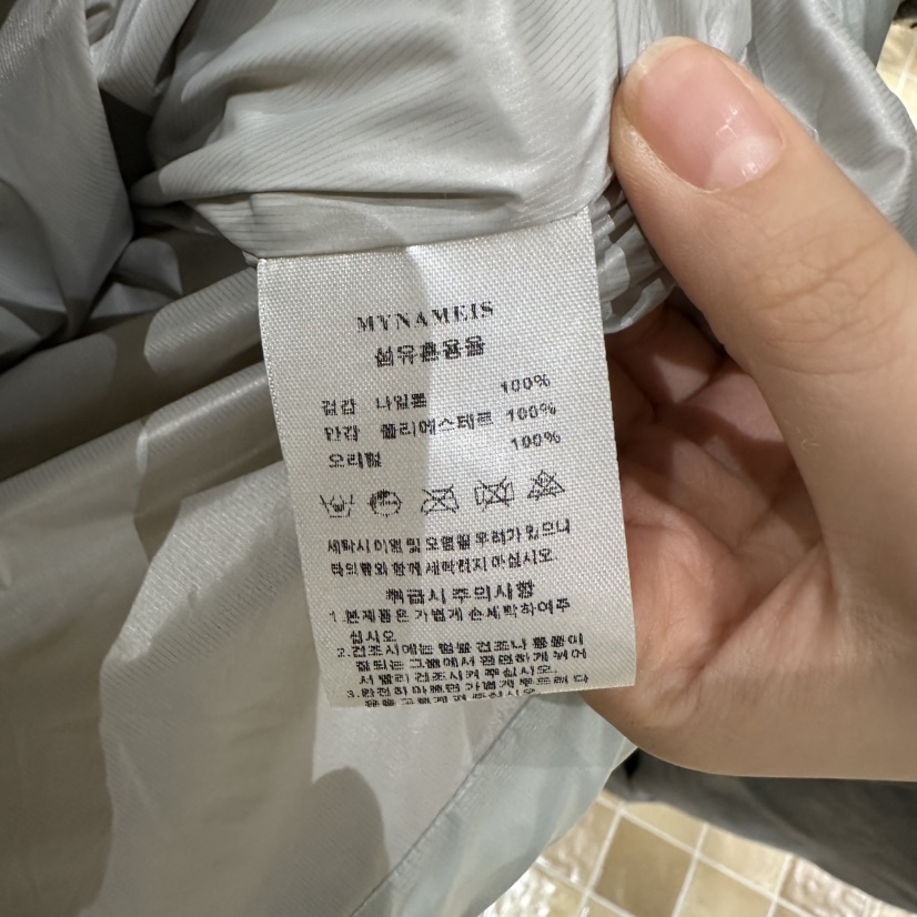 MYNAMEIS/AIME HOPE MAKE東大門直郵26秋冬短款連帽亮面絎縫羽MYNAMEIS/AIME HOPE MAKE短款羽絨服