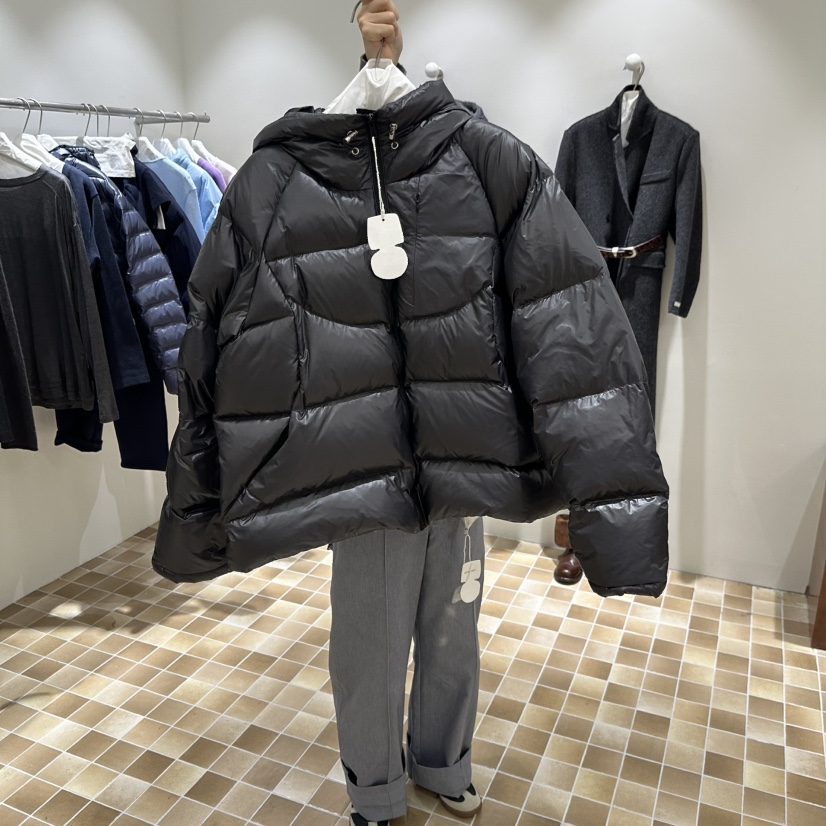 MYNAMEIS/AIME HOPE MAKE東大門直郵26秋冬短款連帽亮面絎縫羽MYNAMEIS/AIME HOPE MAKE短款羽絨服圖色2