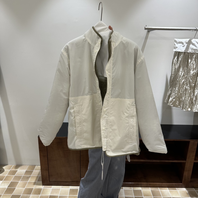 MYNAMEIS/AIME HOPE MAKE東大門實拍26秋冬立領格紋搖粒絨夾克MYNAMEIS/AIME HOPE MAKE夾克