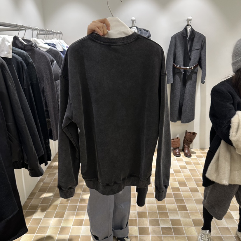 MYNAMEIS/AIME HOPE MAKE韓國直郵26秋冬寬松加絨衛衣加絨落肩MYNAMEIS/AIME HOPE MAKE衛衣