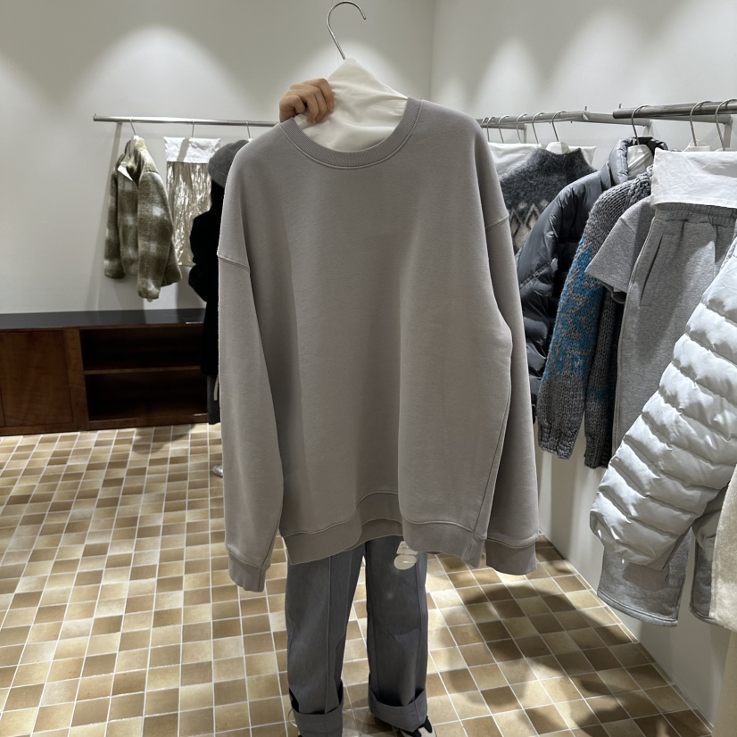 MYNAMEIS/AIME HOPE MAKE韓國直郵26秋冬寬松加絨衛衣加絨落肩MYNAMEIS/AIME HOPE MAKE衛衣圖色1