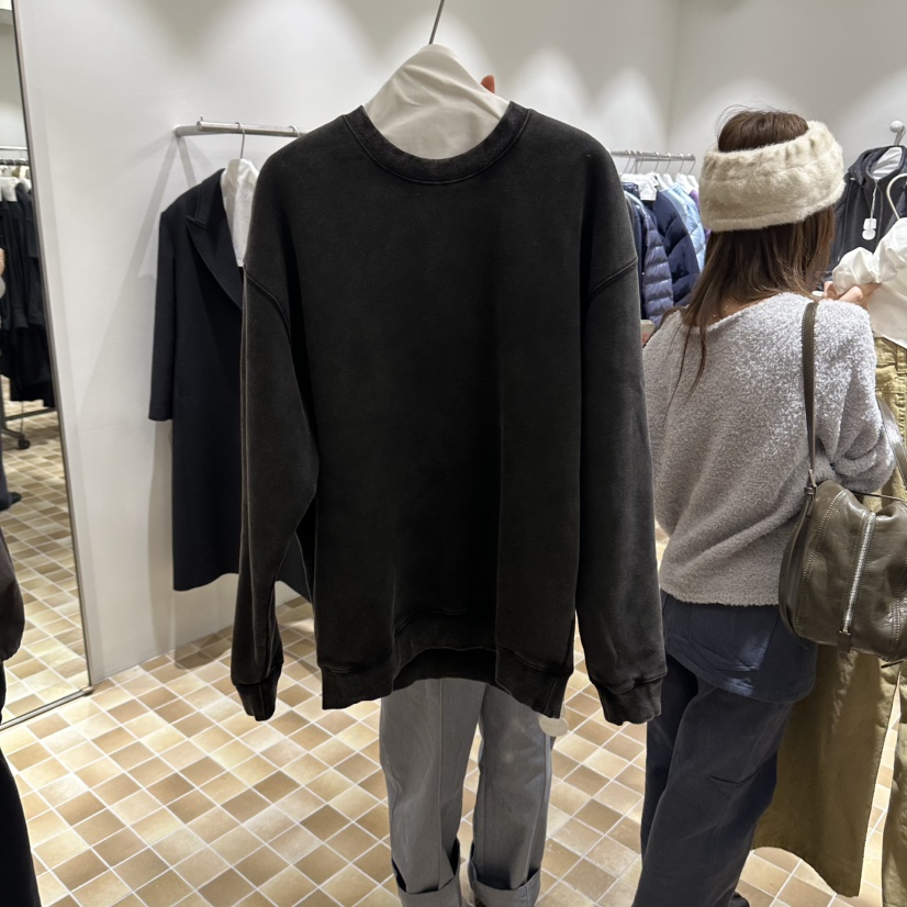 MYNAMEIS/AIME HOPE MAKE韓國直郵26秋冬寬松加絨衛衣加絨落肩MYNAMEIS/AIME HOPE MAKE衛衣圖色3