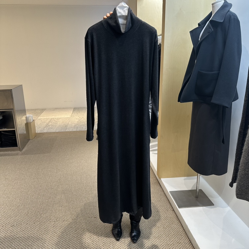 ARTISANAL東大門代購26秋冬高領直筒及踝針織連衣裙直筒高領長ARTISANAL連衣裙圖色2
